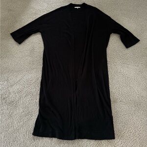 Oak + Fort Long Ribbed Cardigan